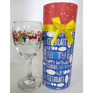 Cheers On Your Birthday Wine Glass